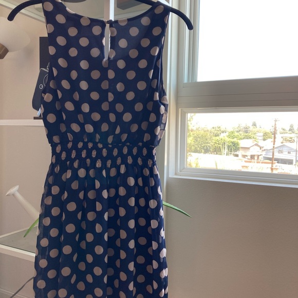 F21 Blue Polka Dotted dress💙 - Picture 2 of 2